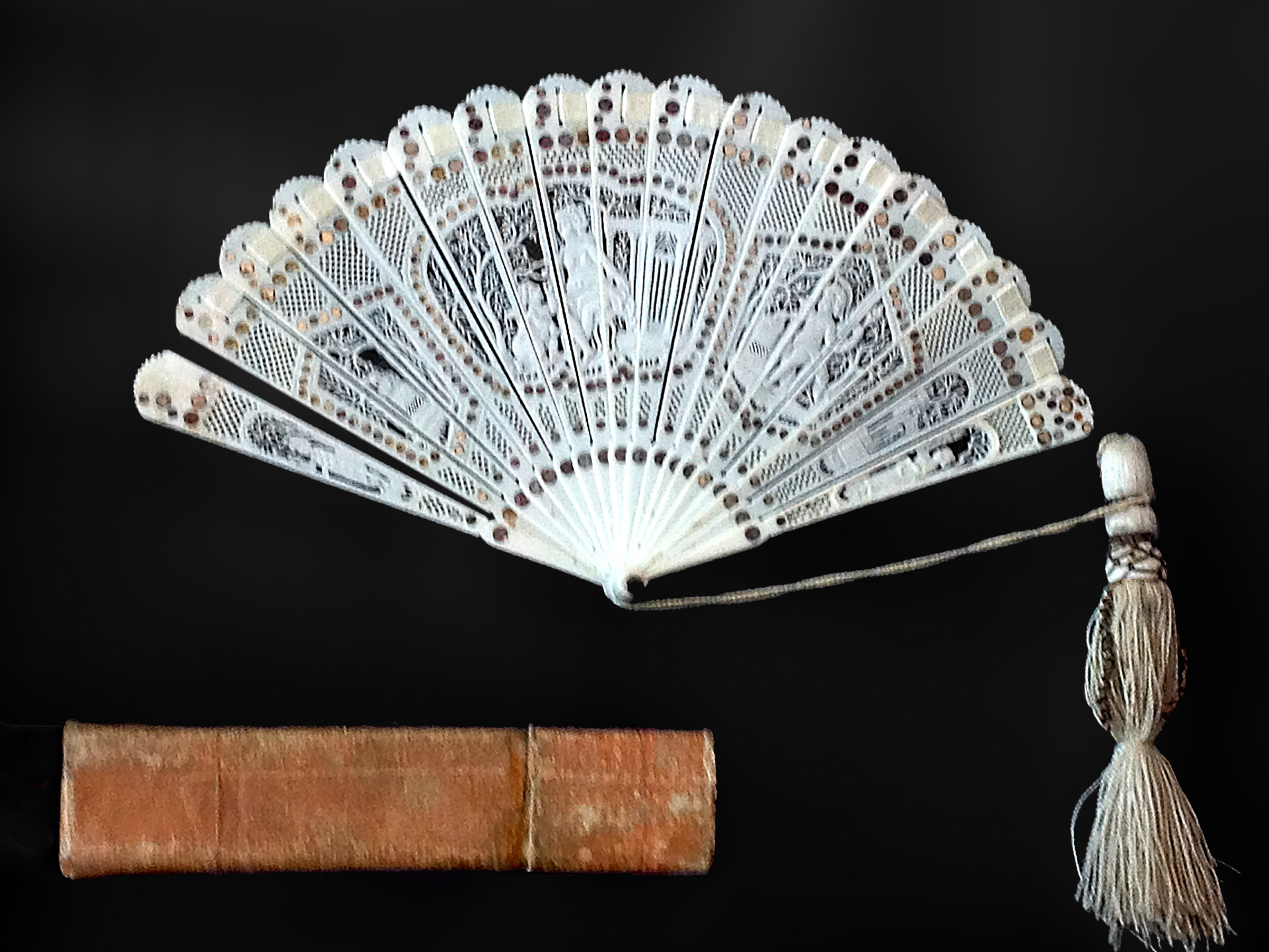 Fächer aus Elfenbein von Luigi Boccherini